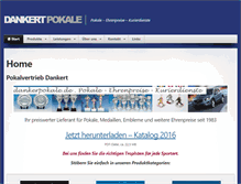 Tablet Screenshot of dankertpokale.de